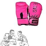 PLUS PO Kinder Boxhandschuhe Muay Thai Sparring, Training Kampfsport, Punchinghandschuhe Coachinghandschuhe Für Jungen, Mädchen pink,Adult