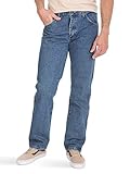 Wrangler Authentics Herren Classic 5-Pocket Regular Fit Cotton Jeans, Stonewash Dark, 32W / 29L