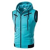 Herren Westen Ärmellos Outdoor, Anglerweste Herren Winter Bodywarmer Ärmellose Jacke Freizeit Jagdweste Mit Kapuze Sportjacke Arbeitsweste Übergangswesten Sportweste Freizeitweste Hybridjacke