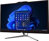 MSI PRO AP222T All-in-One Desktop:Intel Pentium Gold G7400, 4GB DDR4 2666MHz, 128GB NVMe SSD, Anti-Flicker, Weniger Blaulicht, BT 5.0, Windows 11 Pro:13M-068US,Schwarz
