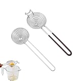 Eigelbtrenner 2 Stücke Eiweiß Trenner, Edelstahl Eigelb Trenner, Eiertrenner Edelstah mit Langen und Kurzen Griffen für BackgeräTe In Der Heimküche