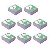 Healeved 8 Stück Selbstklebende Notizzettel Cartoon Tragbarer Notizblock mit Angenehmem Schreibkomfort Farbige Memo Notizen für Büro Schule und Zuhause