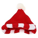 Healifty Kleiner Gestrickte Puppenmütze Rot Kleine Wollmütze für Puppen Selbstgemacht Puppenzubehör und Bastelmaterial Dekorative Kleiner Hut für Puppenkleidung und Geschenk