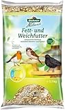 Dehner Natura Premium Wildvogelfutter, Fettfutter / Weichfutter, Ganzjahresfutter artgerecht / kraftspendend, hochwertiges Vogelfutter für Wildvögel, 2.5 kg