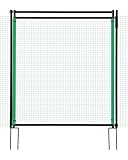 Signstek Tor für Begrenzungszaun - 90 cm, Tür für Gartenzaun mit Einhand Öffnung, mobiles Zauntor für Camping, Garten, Weide