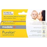 Medela Purelan Lanolin Brustwarzensalbe 37 g – Schnelle Linderung bei beanspruchten Brustwarzen und trockener Haut