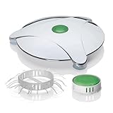 Abfluss-Fee Verschlussstopfen Dusche 5-tlg. in Weiß/Chrom aus der Höhle der Löwen (mit 2X Duftstein grün 2X Haarfänger)