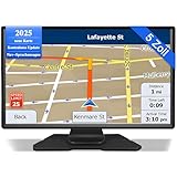 Navi für wohnmobile 5 Zoll,Navigationsgerät,LKW navigationsgeräte GPS Auto Echtzeit-Verkehr mit HD Display und Sprachsteuerung Europa-Karte für Langstrecke,Stadtfahrten und Reisen