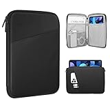 TiMOVO 8-9 Zoll Tablet Tasche für das Neue iPad Mini 7 (A17 Pro, 2024), iPad Mini 6 (8,3-Zoll, 2021), iPad Mini 5/4/3/2/1, Tragbare Schutztasche für iPad Mini, Schwarz