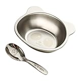 Zestivra 240g Kinder Reisschalen - Edelstahl Teller Cartoon Tier | Kinder Essgeschirr Set Verdickte Verbrühungssichere kleine Gerichte für Fütterungszeit und tägliche Mahlzeiten