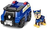 PAW PATROL, Polizei-Fahrzeug mit Chase-Figur (Sustainable Basic Vehicle/Basis Fahrzeug), Spielzeug für Kinder ab 3 Jahren