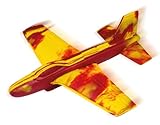Paul Günther 1515 - Segelflugzeug Stunt Glider, sehr leichter Wurfgleiter, ca. 18 x 18 cm groß, aus weichem EVA-Material