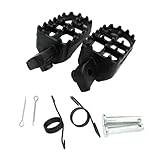 Fußrasten 2 Stück L & R kompatibel mit PW 50 80 TW200 PW50 PW80 50 70 110 125cc Dirt Bike schwarz