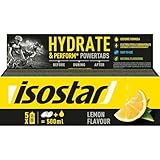 Isostar - Hydrate & Perform Powertabs mit Zitronengeschmack - Brausetabletten für Isotonische Getränke - 10 Tabletten - 180463