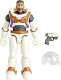 Disney Pixar Lightyear Space Ranger Alpha Mo Morrison Authentische Actionfigur 12,7 cm Maßstab mit 14 beweglichen Gelenken, Film-Sammlerstück ab 4 Jahren