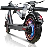 QnQ E Scooter, Elektroscooter für Erwachsene, 500W Motor, 20KM/H, 8.5 Zoll Reifen, 25 km Reichweite, LED&App, Duales Bremssystem, 3 Geschwindigkeitsmodi, Belastung 120 kg, E Roller (8.5 Zoll Reifen)