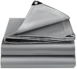 EEATUZTL Abdeckplane 2x3m,Wasserdicht Abdeckplane mit Ösen,UV-Stabilisiert Gewebeplane Schutzplane Bootsplane Zeltplane Bauplane,Reißfest Wetterschutzplane für Camping Garten LKW Anhängerplane,Silber