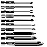 CDIYTOOL 10 Stück Bohrer, 3–12 mm Fliesen- und Glasfliesenbohrer-Set, Mehrzweck-Sechskantschaft, Wolframkarbid-Bohrwerkzeug für Porzellan, Keramik, Fliesen, Spiegel, Beton, Ziegelwand, Glas