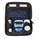 GENCAM Diabetes-Versorgungskoffer, tragbares Testset mit Netztasche, Reise-Blutzuckermessgerät, Glukometer-Aufbewahrungstasche