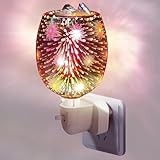 Elektrische Duftlampe Für Wachs, Duftlampe Elektrisch, Aromalampe Für Duftwachs, Nachtlicht Für Steckdose Für Home Office Schlafzimmer Geschenke（Feuerwerk）