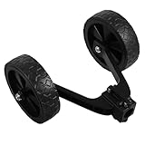 Milisten Stützräder für Rasenmäher Hilfsräder Rasenmäherräder aus Kunststoff Trimmerrad Wagenrollen Outdoor-Rollen rasenmäher versorgung rasenmäher teile Multifunktionsrollen pp Black
