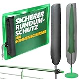 4smile Sonnenschirm Schutzhülle - Schutzhülle für Schirm 2 m Ø / 2 m x 1,25 m - Polyester Sonnenschirmhülle wetterfest, strapazierfähige Schirmhülle, Abdeckung Sonnenschirm Standard