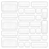 Vtopmart 25 Stücke Schubladen Organizer mit 4 Größen, Make up Ordnungssystem, Schminktisch Organizer Einsetzbar für Makeup, Küchen, Badezimmer, Büro, Schminktisch