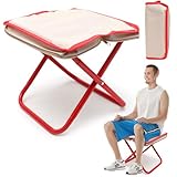 Yuragim Klapphocker Camping Hocker Faltbar Campinghocker Tragbarer Klapphocker, Mini-Klapphocker, Leicht Sitz Falthocker, mit Aufbewahrungsbeutel, für Outdoor Reisen Wandern Garten Angeln Grillen