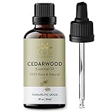 AVD ORGANICS Ätherisches Zedernholzöl 30 ml – für Haut und Konzentration – holziges und erdiges Aroma für Klarheit – Diffusor-Duftöl, Seifen, Kerzen – 1 fl. Unze. Oz