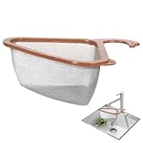 Dreieck Waschbecken Entwässerungskorb, Küche Schwanregal Mode Korb Eckwaschbecken Trainerkorb -Kitchen Spüle Swan Drainage Korb, schneller Abfluss fester Netzfilterkorb Multifunktional