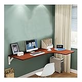 Wandmontierter Klapptisch, platzsparend, L-förmiger Ecktisch für Zuhause, Büro, Küche