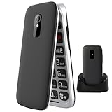 LESIA 4G Klapphandy Seniorenhandy ohne Vertrag mit großen Tasten Handy, Flip Mobiltelefon mit Ladestation, SOS Notruffunktion,Taschenlampe, FM-Radio, 2,4 Dual Zoll Farbdisplay, F1 Senior
