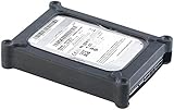 Xcase Festplatten Schutzhülle: Silikon-Festplatten-Protector für 3,5' HDDs (Festplattenhülle, Hülle für Festplatte, Festplattenhalter)
