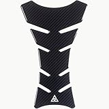 Autodomy Tankschutz Tankaufkleber für Motorrad Farbe Carbon V1 | Tankpad Motorrad Universell 20x12,5 cm | Geeignet für Alle Motorradmarken