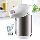 3.8L Edelstahl Heißwasserspender, 750W Edelstahl Thermopot Thermoskanne Dispender Wasserkocher für Schule, Haus, Büro, Hotel