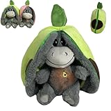 Uuxkgu snugbuddy,donkberry Esel,Schlafender Plüsch Esel,atmendes Stofftier,Kuscheltier Atmet,Weiches Süßes Kuscheltier Versteckspiel Spielzeug,Stressabbau Stofftier Für Schlafende Kinder-A