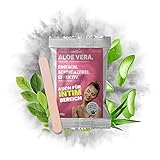 Capillum AMOVE Aloe Vera 500g Enthaarungscreme Intimbereich Frau - sanftes Enthaarungspulver Frauen schmerzfreie Dusch-Intim Enthaarungscreme Frauen ohne Zusatzstoffe mit neutralem Geruch