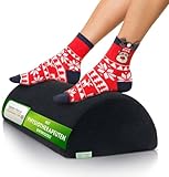 Fußstütze Schreibtisch - OEKO TEX Zertifiziert - Fußablage Schreibtisch Ultimativer Komfort, Bessere Haltung im Home-Office - Wärmere Füße - Footrest & Fußkissen Mit Physiotherapeuten Entwickelt