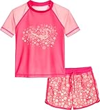 Playshoes Mädchen Zweiteiler Rash-Guard-Set, Koralle, 122/128 cm