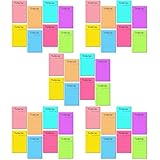 LALAFINA 5 Stück 8 fluoreszierendes Papier Seitenmarkierungen selbstklebende Notizblöcke Buchregisterkarten büromaterial office supplies Memo-Aufkleber für den Haushalt tragbare Notizblöcke