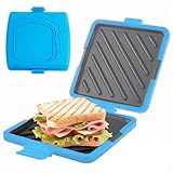 Mikrowellen-Toastie-Sandwichhersteller, Silikon Nichtelektrischer Toastie Maker Wireless (blau)