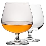 IMPERIAL Cognacgläser 480ml 2er Set Cognac Schwenker aus Crystalline Glas bauchige Weinbrandschwenker spülmaschinenfest
