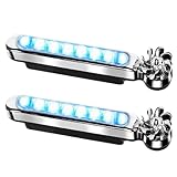 Rrlihjgu Kühlergrill- , 2 Stück, windbetriebene Fahrzeuge, verstellbare Lampe für Motorroller, Motorrad, LKW, SUV, Autos, Fahrräder, Außenfahrten, Straße