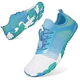 Bigzagger Barfußschuhe Damen Herren Traillaufschuhe mit Breite Zehenbox und Zero-Drop Sohlen Leicht Atmungsaktiv Barfuss Schuhe Komfort rutschfest Zehenschuhe Sportschuhe Fitnessschuhe