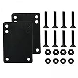 Folpus 2 X 8 Stück Karbonstahl Skateboard LKW Schrauben, Hochfeste 1,5/1,75/2/2,5 Zoll Longboard Schrauben, Muttern, Cruiser Skateboard Riser, Stoßdämpfer Ha