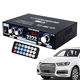 Rukjmqi -Stereo-Verstärker - AK35 Stereo-Verstärker - Kabelloser HiFi Surround Player mit Multimode für TV, Mikrofon, Karaoke, Kino, Radio & Garage