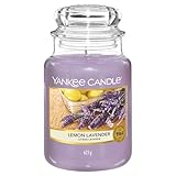 Yankee Candle Duftkerze im Glas (groß) | Lemon Lavender | Kerze mit langer Brenndauer bis zu 150 Stunden | Perfekt zum Muttertag | Geschenke für Frauen
