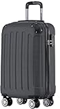 TRVLMORE Handgepäck Koffer 55x40x20cm - Koffer & Trolleys, Reisekoffer mit Rollen, Handgepäck Trolley 55x40x20, Hartschalenkoffer Klein, Koffer Handgepäck 55x40x20 Leicht, Trolley Handgepäck, Schwarz