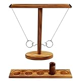 Joycabin Hooks Ring Toss Game für Kinder Erwachsene, Ring Toss Hook und Ring Indoor, Toss Haken und Ring Spiel, Haken Ring Toss Game, Interaktives Haken Ring Wurfspiel für Home Party