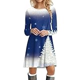 Damen Kleider Damenkleider Herbst winterkleid Damen elegant sexy Damen Herbst Rock weihnachtskleidung Damen große größen wollkleider Damen Winter Kleid Weihnachtsfeier winterkleid